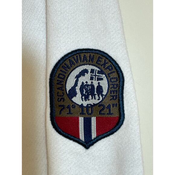 Scandinavian Explorer Large Hoodie 71 10 21 Norway 1814 Embroidered, Flag Patch - Picture 4 of 6